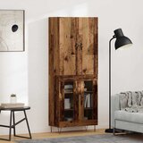  Highboard 2 pcs Staro drvo Inženjersko drvo i staklo | shoptok.hr