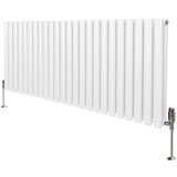Monster ovalni radiator in ventili - 600 mm x 1440 mm - bel, (21569954) | Shoptok.si
