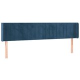  Posteljno vzglavje temno modro 163x16x78/88 cm žamet, (20936307) | Shoptok.si