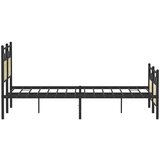  Posteljni okvir brez vzmetnice hrast 150x200 cm inženirski les, (21829432) | Shoptok.si