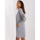 RUE PARIS Dress-RV-SK-8979.94P-gray | Shoptok.si