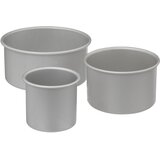 Five SET VISOKIH KALUPA 22X22X10,2CM ALUMINIJ SREBRNA 3/1 Slike