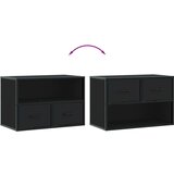 vidaXL TV omarica črna 60x31x39,5 cm inženirski les in kovina | Shoptok.si