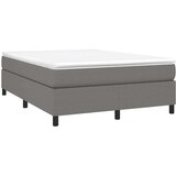  Box spring postelja z vzmetnico temno siva 140x200 cm blago, (20726675) | Shoptok.si