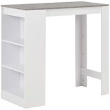  Barski stol s policom bijeli 110 x 50 x 103 cm | shoptok.hr