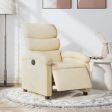 Maison Chic Električni naslanjač - Relax naslanjač krem tkanina, (22061412) | Shoptok.si