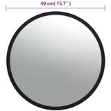  Unutarnje konveksno prometno ogledalo crno Ø 40 cm akrilno | shoptok.hr