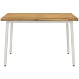  110 x 55 x 75 cm Čvrsto drvo akacije Bijela Pravokutni | shoptok.hr