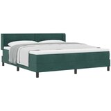  Krevet s opruga kutije Tamnozelena 200 x 180 cm Baršun | shoptok.hr
