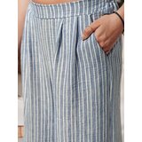 DStreet Spodnie damskie wide leg w paski MODERESS niebieskie | Shoptok.si