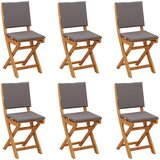  Vanjske bistro stolice 6 pcs Tamnosiva 38 x 46 x 85 cm | Eponuda.com