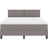  Boxspring krevet s madracem Sivo-smeđa 140 x 190 cm tkanina | shoptok.hr