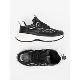 Shelvt Women's black sneakers with decorative inserts | Shoptok.si