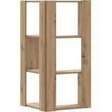 vidaXL Kotna knjižna omara artisan hrast 50x50x102 cm inženirski les | Shoptok.si
