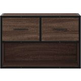 TV omarica rjavi hrast 60x31x39,5 cm inženirski les in kovina | Shoptok.si