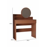 Hanah home Stol za šminkanje Harmony Mini Okrugli, 90 x 40 x 133 cm, Smeđa | Eponuda.ba