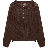 Pull&Bear Pulover rjava | Shoptok.si