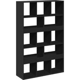 vidaXL Pregrada za prostor črna 100x33x156,5 cm inženirski les | Shoptok.si