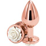 Ns Novelties rear assets rose buttplug medium white | Shoptok.si