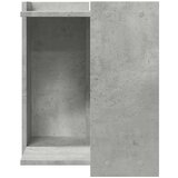 vidaXL Omara za mačje stranišče betonsko siva 42x42x51 cm inž. les | Shoptok.si