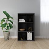 vidaXL Knjižna omara/komoda črna 66x30x97,8 cm iverna plošča Cene