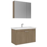 Hanah home Kupatilski ormarić sa umivaonikom i ogledalom (2 komada) Desna 90 942 | Eponuda.com