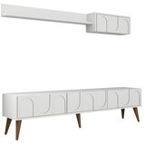 Hanah home TV komoda sa komodama Lyon 2, 180 cm, Bijelo-Smeđa | Eponuda.ba