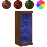  The Living Store Komoda z LED lučkami dimljen rjav hrast 41x37x100 cm - Komoda, (21448353) | Shoptok.si