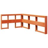  Knjižna postelja brez vzmetnice vošč. rjava 120x190 cm borovina, (21791339) | Shoptok.si