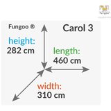 Fungoo Set CAROL 3 sivo - bijelo - drveno dječje igralište | shoptok.hr