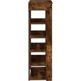 vidaXL Regal za čevlje dimljen hrast 60x30x98 cm inženirski les | Shoptok.si