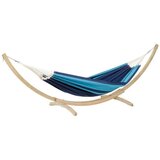 Amazonas Viseča mreža Santa Kronos komplet z lesenim stojalom, 200 x 120, blue Cene
