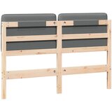  Tapecirani uzglavlje s uzglavljem Smeđa i svijetlosiva 150 cm | Eponuda.com