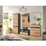 MID.YOU garderobna omara antracit, barve hrasta | Shoptok.si