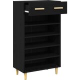  Ormar za cipele Crni hrast 60 x 35 x 105 cm Konstruirano drvo - Crni hrast | shoptok.hr