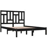  Za krevet od masivne borovine crni 200 x 200 cm | shoptok.hr