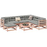  8-dijelni set vrtnih sofa s jastucima masivno drvo duglazije | shoptok.hr