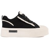 Shelvt Black and white platform sneakers | ePonuda.com