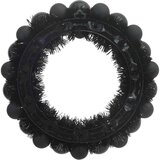 vidaXL Božični venci z kroglicami 2 pcs Črna 33 x 33 x 7 cm Polistiren | Shoptok.si