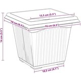  Kvadratna saksija za cvijeće 24 pcs Crvena cigla - Crvena cigla 33 x 33 x 26 cm 24 | shoptok.hr