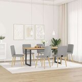  Jedilni stoli 6 kosov Cloud Grey Fabric, (21828389) | Shoptok.si