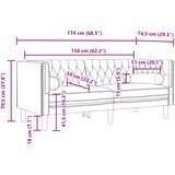  3-dijelni set sofa Chesterfield crvena boja vina baršunasti | shoptok.hr