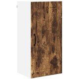 vidaXL Stenska kuhinjska omarica z vrati Dimljeni oreh 40 x 31 x 80 cm | Shoptok.si