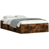 Posteljni okvir dimljen hrast 120x200 cm | Shoptok.si