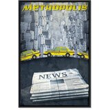  Slika - Metropolis (1 Part) Vertical 40x60 U crnom drvenom okviru | shoptok.hr