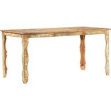  Blagovaonski stol od masivnog obnovljenog drva 160 x 80 x 76 cm | shoptok.hr