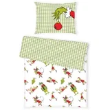 POSTELJNINA GRINCH 140/200 cm saten večbarvno
