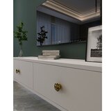 Hanah home tv polica zuzu 120 white gold | ePonuda.com