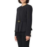 Pinko Jakne & Blazerji Blazer ceinturé en crêpe technique stretch Črna Cene