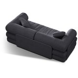 Cosmopolitan Design Temno siva raztegljiva sedežna garnitura iz tkanine bouclé 206 cm Kemi – | Shoptok.si
